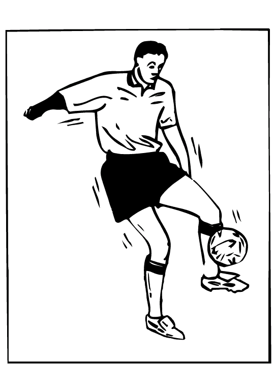 Plansa de colorat cu Fotbal 26 19